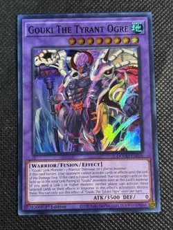 YuGiOh! - Gouki The Tyrant Ogre DOOD-EN036 Super Rare 1st Edition Near Mint - Image 1