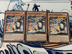 Yugioh Dracotail Urgula x3 Super Rare JUSH-EN004 Near Mint - Image 1