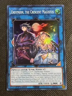 YuGiOh! - Endymion, the Crescent Magistus DOOD-EN099 Super Rare 1st Edition NM - Image 1