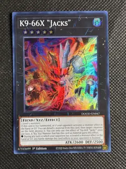 YuGiOh! - K9-66X "Jacks" DOOD-EN047 Super Rare 1st Edition Near Mint - Image 1