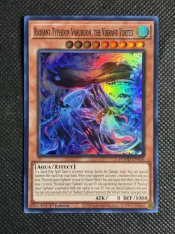 YuGiOh! - Radiant Typhoon Varuroon, the Vibrant Vortex DOOD-EN016 Super Rare NM - Image 1