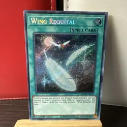 Yugioh Wing Requital BROL-EN016 Secret Rare 1st Ed NM + BONUS HOLO - Image 2