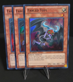 Yugioh x3 Playset Fabled Topi HA03-EN003 Hidden Arsenal 3 1st Edition - Image 1