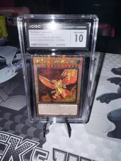 YUGIOH CARD The Winged Dragon Of Ra RA03 Quarter Century Secret Rare Grade 10 🔥 - Image 1