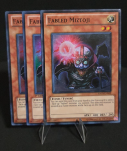 x3 Playset Fabled Miztoji HA03-EN005 Hidden Arsenal 3 1st Edition Yugioh - Image 1