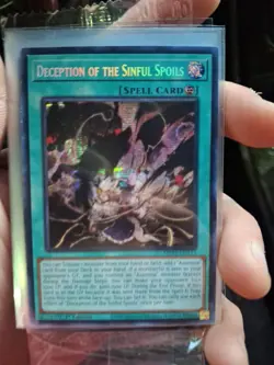 Yugioh Deception of the Sinful Spoils MP25-EN113 Prismatic Secret Rare NM - Image 1
