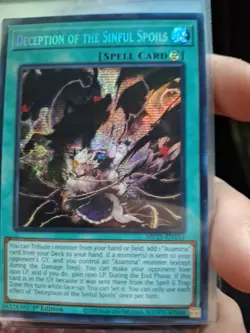 Yugioh Deception of the Sinful Spoils MP25-EN113 Prismatic Secret Rare NM - Image 2