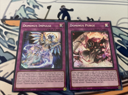 Yugioh Dominus Impulse + Dominus Purge Prismatic Secret Rare MP25 Near Mint - Image 1