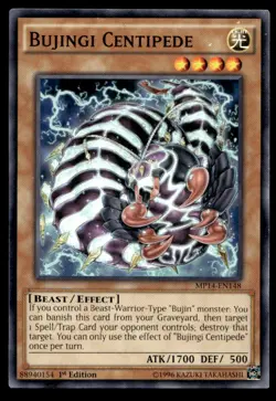 Bujingi Centipede 2014 Mega-Tins Mega Pack MP14-EN148 MP YuGiOh TCG | Buy 10 Get - Image 1