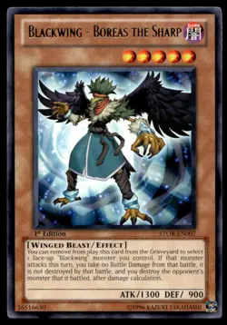 Blackwing - Boreas the Sharp Storm of Ragnarok STOR-EN007 MP YuGiOh TCG | Buy 10 - Image 1
