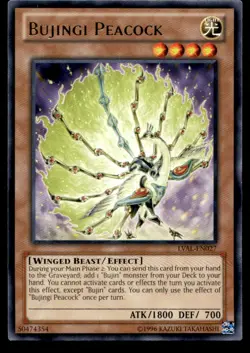 Bujingi Peacock Legacy of the Valiant LVAL-EN027 MP YuGiOh TCG | Buy 10 Get 10 F - Image 1
