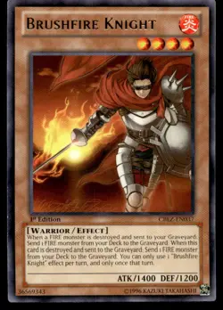 Brushfire Knight Cosmo Blazer CBLZ-EN037 MP YuGiOh TCG | Buy 10 Get 10 Free - Image 1