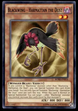 Blackwing - Harmattan the Dust Breakers of Shadow BOSH-EN014 MP YuGiOh TCG | Buy - Image 1