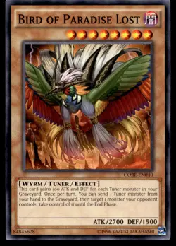 Bird of Paradise Lost Clash of Rebellions CORE-EN040 MP YuGiOh TCG | Buy 10 Get - Image 1