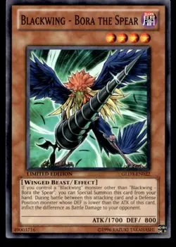 Blackwing - Bora the Spear Gold Series 3 GLD3-EN022 MP YuGiOh TCG | Buy 10 Get 1 - Image 1