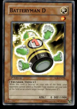 Batteryman D Enemy of Justice EOJ-EN030 MP YuGiOh TCG | Buy 10 Get 10 Free - Image 1