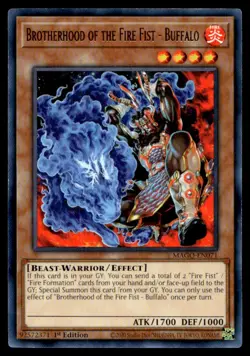 Brotherhood of the Fire Fist - Buffalo Maximum Gold MAGO-EN071 MP YuGiOh TCG | B - Image 1