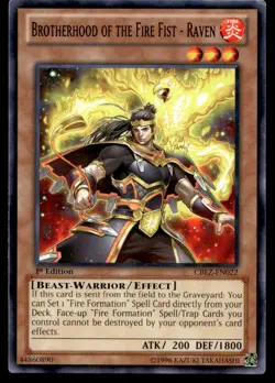 Brotherhood of the Fire Fist - Raven Cosmo Blazer CBLZ-EN022 MP YuGiOh TCG | Buy - Image 1