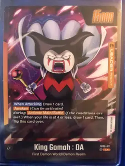 King Gomah : DA FB06-071 Alternate Art Dragon Ball Card Rivals Clash Pack Fresh - Image 3