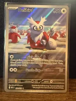 Pokemon Delibird 152/132 Mega Evolution Illustration Rare Card NM FREE SHIPPING - Image 1
