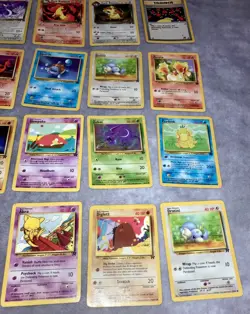 Pokemon Card lot of 20 Team Rocket Unlimited 1999-2000 WOTC Charmander Squirtle - Image 5