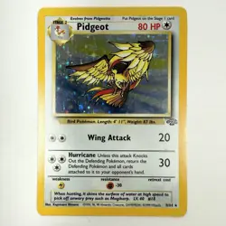 Pidgeot Jungle Holo Rare 8/64 Vintage Pokemon Card WOTC LP - Image 1