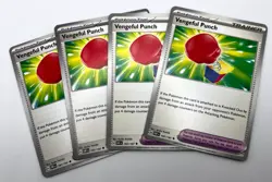 Vengeful Punch 197/197 x4 4x Playset Tool Pokemon Card Obsidian Flames - Image 1
