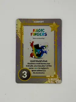 Doomlings Card Game - Magic Fingers Relic Holofoil - Near Mint - Never Used - Image 1