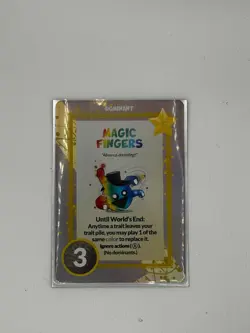 Doomlings Card Game - Magic Fingers Relic Holofoil - Near Mint - Never Used - Image 2