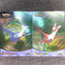 2003 Topps Pokemon Advanced Holo Foil #45 Latias & #46 Latios Cards - Image 1