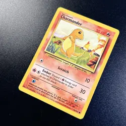 Charmander 046/102 Base Set Unlimited WOTC Vintage Pokemon Card Near Mint NM - Image 2