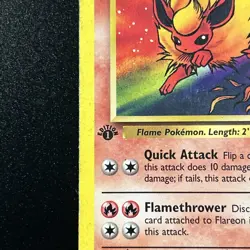 Flareon 19/64 1st Edition Jungle Regular WOTC Vintage Pokemon Card Played MP - Image 2