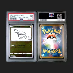 Pikachu Yu Nagaba Promo 208/Sv-p Japanese Pokemon Card 2021 PSA 9 Mint - Image 1