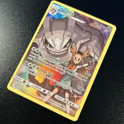 Steelix 247/236 Secret SM Cosmic Eclipse Holo Full Art Pokemon Card Near Mint NM - Image 2