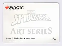 Venom, Evil Unleashed Art Card, Art Series 12/54 MTG Marvel's Spider-Man (AASPM) - Image 2