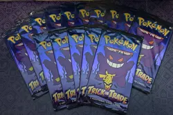 Pokemon TCG Trick or Trade BOOster Packs Lot x15 - Sealed Trading Card Packs - Image 1