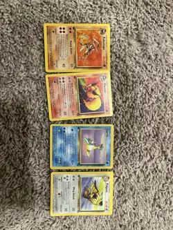 Pokemon Cards FIRST EDITION NON HOLO jungle-fossil Mix Set Of 5 - Image 1