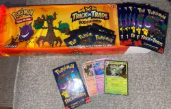 2024 Halloween Card Lot Bundle 10 Packs Pokemon TCG Trick or Trade Booster Packs - Image 1