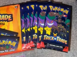 2024 Halloween Card Lot Bundle 10 Packs Pokemon TCG Trick or Trade Booster Packs - Image 2