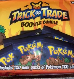 2024 Halloween Card Lot Bundle 10 Packs Pokemon TCG Trick or Trade Booster Packs - Image 3