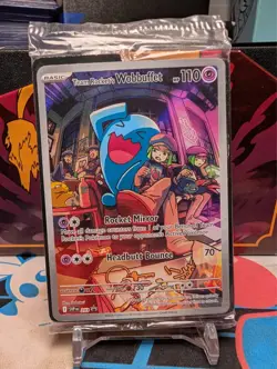Pokemon Destined Rivals Sealed Promo Card #203 Team Rocket’s Wobbuffet - Image 1