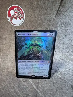 MTG, Venom, Eddie Brock (#12), Marvel's Spider-Man Eternal, Foil, NM Mythic - Image 1