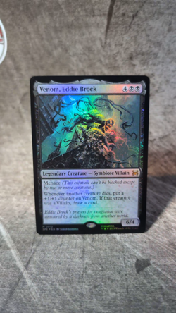 MTG, Venom, Eddie Brock (#12), Marvel's Spider-Man Eternal, Foil, NM Mythic - Image 2