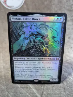 MTG, Venom, Eddie Brock (#12), Marvel's Spider-Man Eternal, Foil, NM Mythic - Image 3
