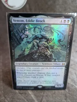 MTG, Venom, Eddie Brock (#12), Marvel's Spider-Man Eternal, Foil, NM Mythic - Image 4