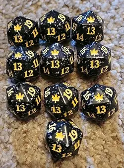 MTG Bloomburrow D20 dice 10x Regular Magic The Gathering die 20 Sided Twenty - Image 1
