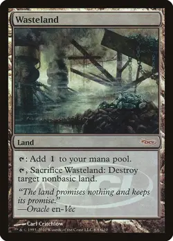 1x Wasteland - Foil DCI Judge Promo (2010) Light Play, English Judge Promos MTG - Image 1