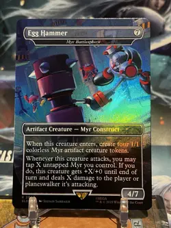 MTG | Egg Hammer - Myr Battlesphere [Secret Lair Sonic]✨FOIL✨ - Image 1