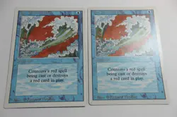 MTG Blue Elemental Blast x2- -Revised Edition-Lightly Played - Image 1