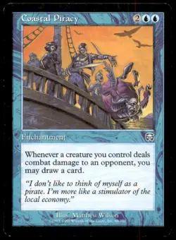 MTG Coastal Piracy LP Light Play Mercadian Masques [1243] - Image 1